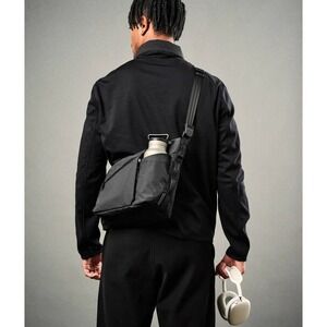 Alpaka Flow Satchel Black Axoflux 210D Crossbody Bag 4L Water Resistant